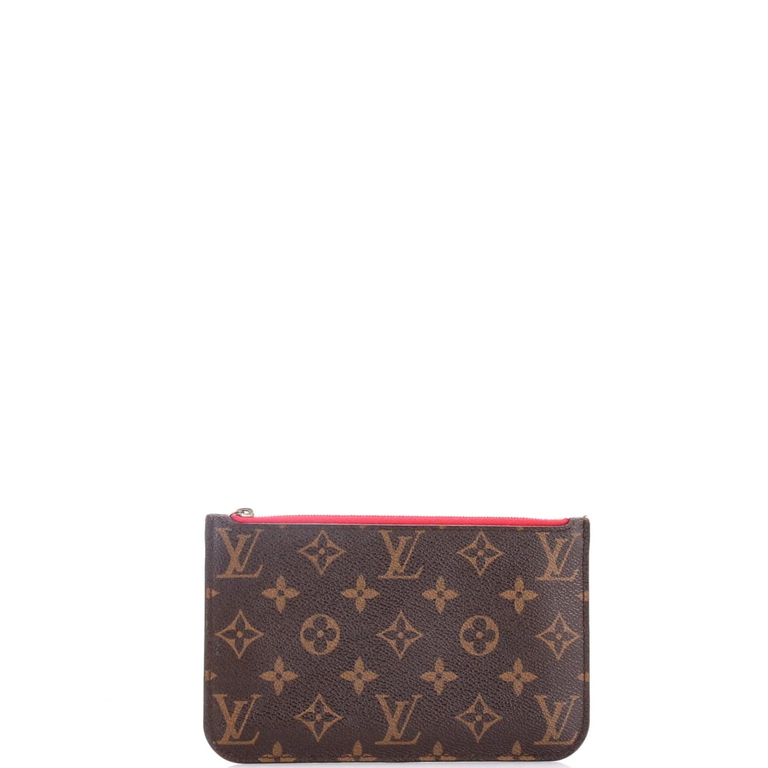 Louis Vuitton Small Neverfull Pochette Monogram Canvas: Louis Vuitton Small Neverfull Pochette Monogram Canvas Experience the timeless elegance of Louis Vuitton's iconic Neverfull Pochette Monogram Canvas Small, boasting a classic brown monogram canvas