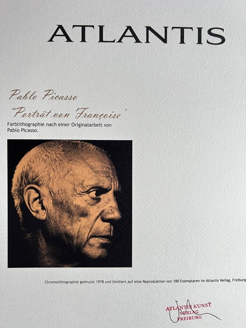 Limited Pablo Picasso Lithograph Numbered - 9