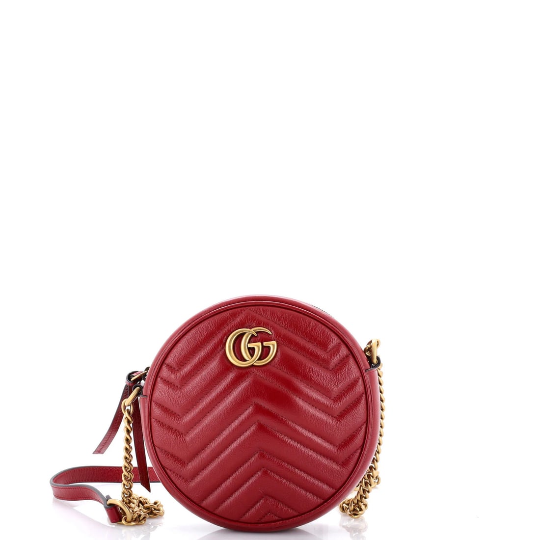 Gucci GG Marmont Mini Matelasse Leather Round Shoulder Bag: Gucci GG Marmont Mini Matelasse Leather Round Shoulder Bag The Gucci GG Marmont Mini Matelasse Leather Round Shoulder Bag is a stylish and compact accessory that exudes luxury. With its signature