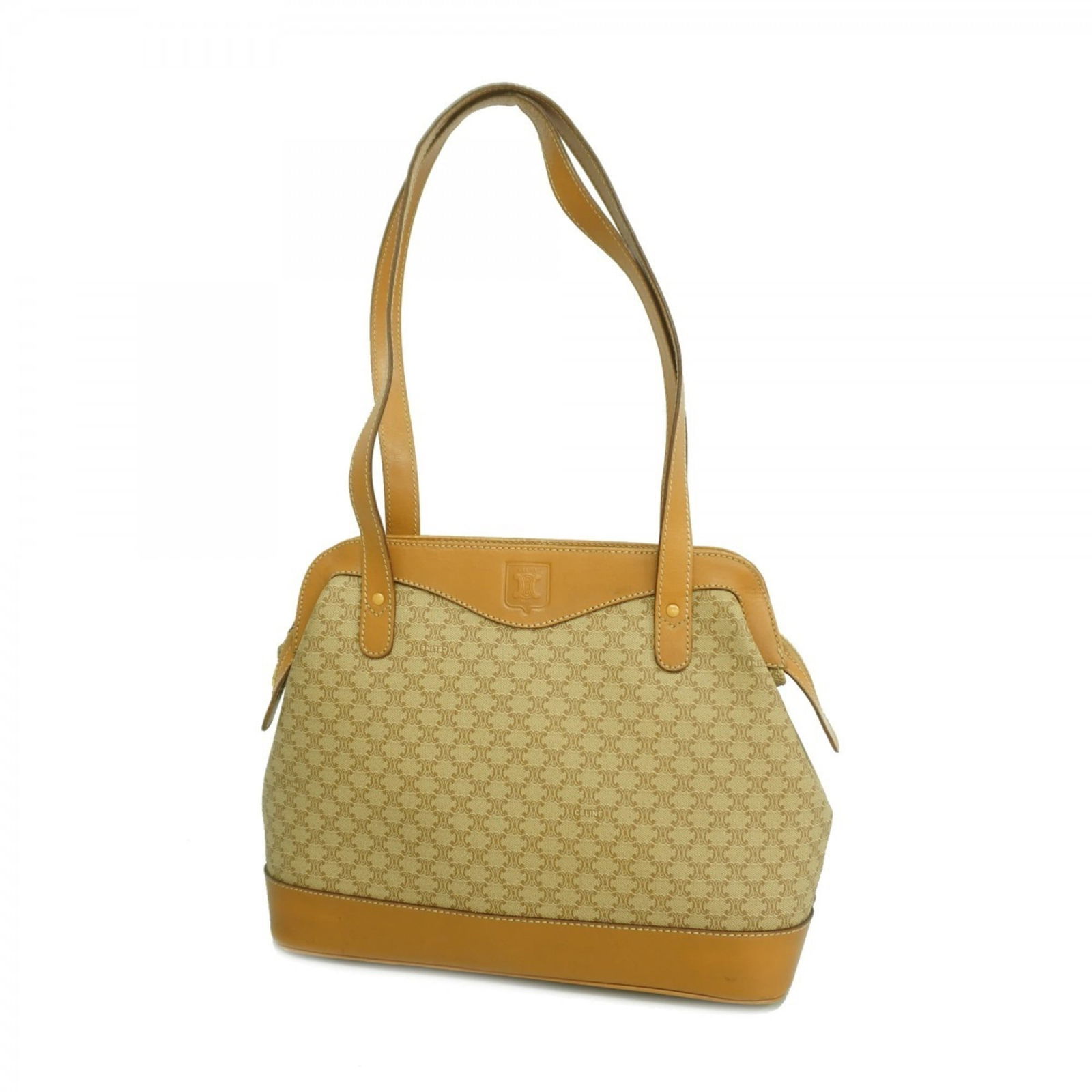 Celine Tote Bag PVC: Celine Tote Bag PVC A pre-loved Celine tote bag in pristine beige, made from durable PVC material that will withstand daily wear and tear. With its classic design and timeless style, this versatile