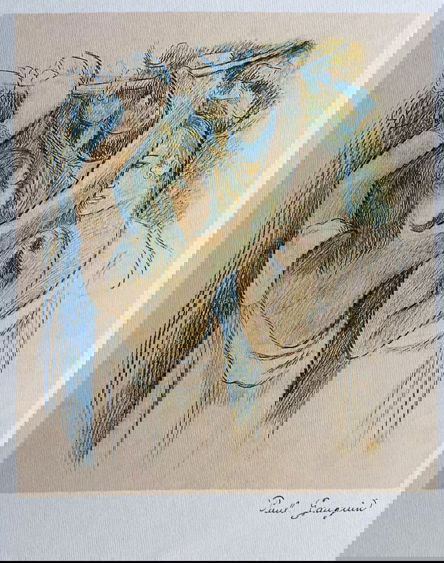 Schiele Paul Gauguin Lithograph 1960 Numbered -Egon: Schiele Paul Gauguin Lithograph 1960 Numbered -Egon A rare and unique opportunity to own a piece of art history, this 1960 lithograph by Paul Gauguin is one of only 250 hand-numbered specimens