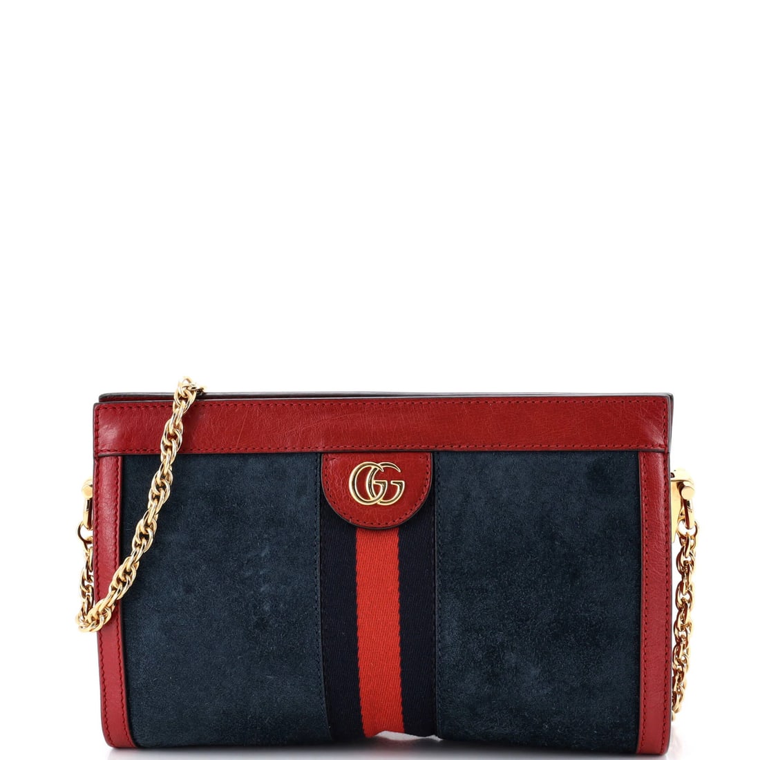 Gucci Ophidia Suede Small Chain Shoulder Bag: Gucci Ophidia Suede Small Chain Shoulder Bag The Gucci Ophidia Suede Small Chain Shoulder Bag is a stylish and sophisticated accessory that exudes luxury. With its sleek blue suede exterior, gold