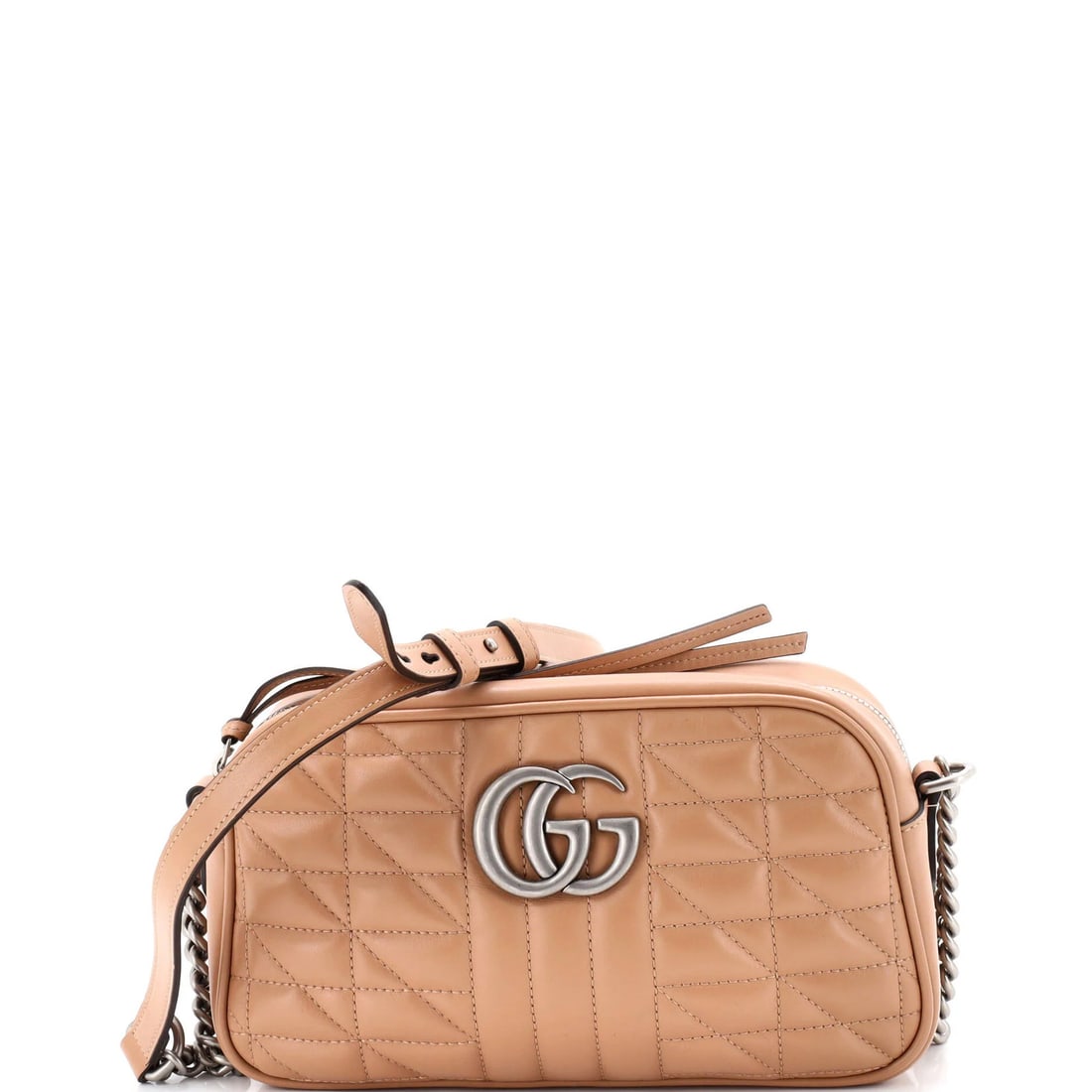 Gucci GG Marmont Small Matelasse Leather Shoulder Bag: Gucci GG Marmont Small Matelasse Leather Shoulder Bag The Gucci GG Marmont Small Matelasse Leather Shoulder Bag is a stylish and versatile accessory that exudes luxury with its neutral exterior and