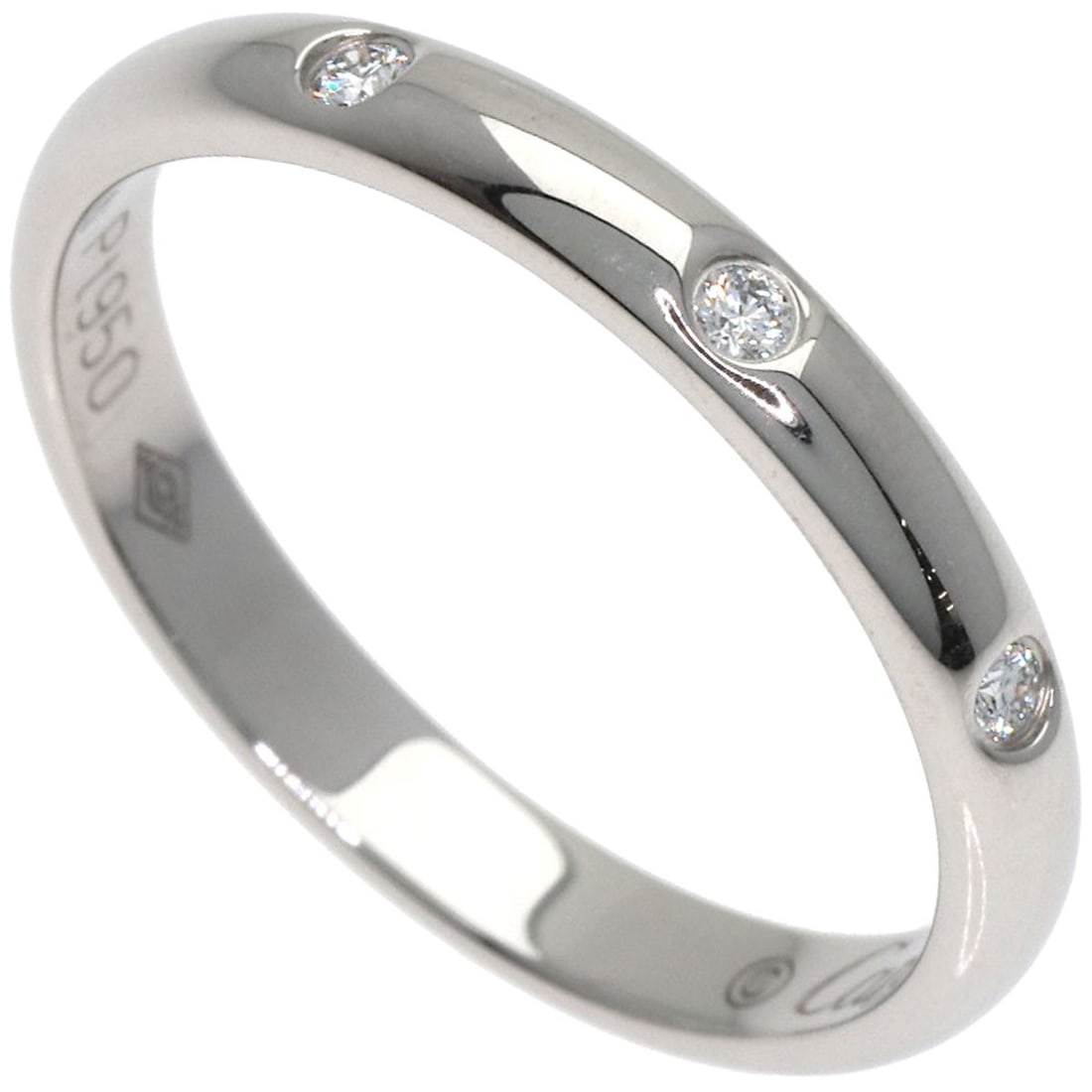 CARTIER Classic Wedding 3P Diamond #49 Platinum Ring: CARTIER Classic Wedding 3P Diamond #49 Platinum Ring Experience timeless elegance with the iconic CARTIER Classic Wedding 3P Diamond #49 Platinum Ring, a masterful blend of sophistication and