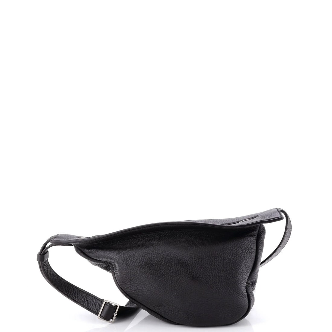 Row Small Slouchy Banana Leather Bag: Row Small Slouchy Banana Leather Bag The Row Small Slouchy Banana Leather Bag is a stylish and versatile accessory that exudes effortless chic. With its sleek black leather exterior, silver hardware,