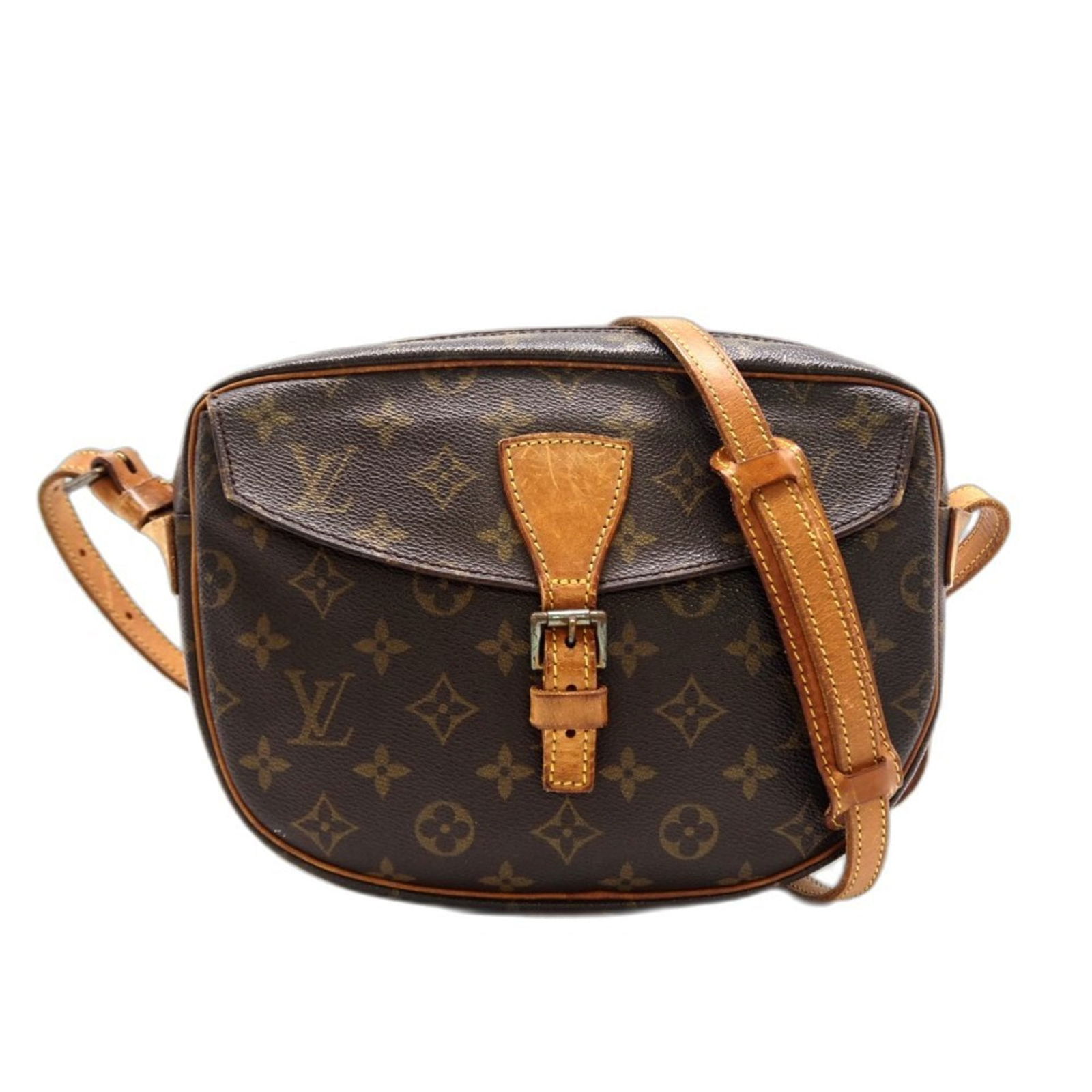 Louis Vuitton Coated Canvas Shoulder Bag: Louis Vuitton Coated Canvas Shoulder Bag A timeless and stylish Louis Vuitton shoulder bag, this brown coated canvas tote boasts the iconic monogram pattern and premium quality construction that