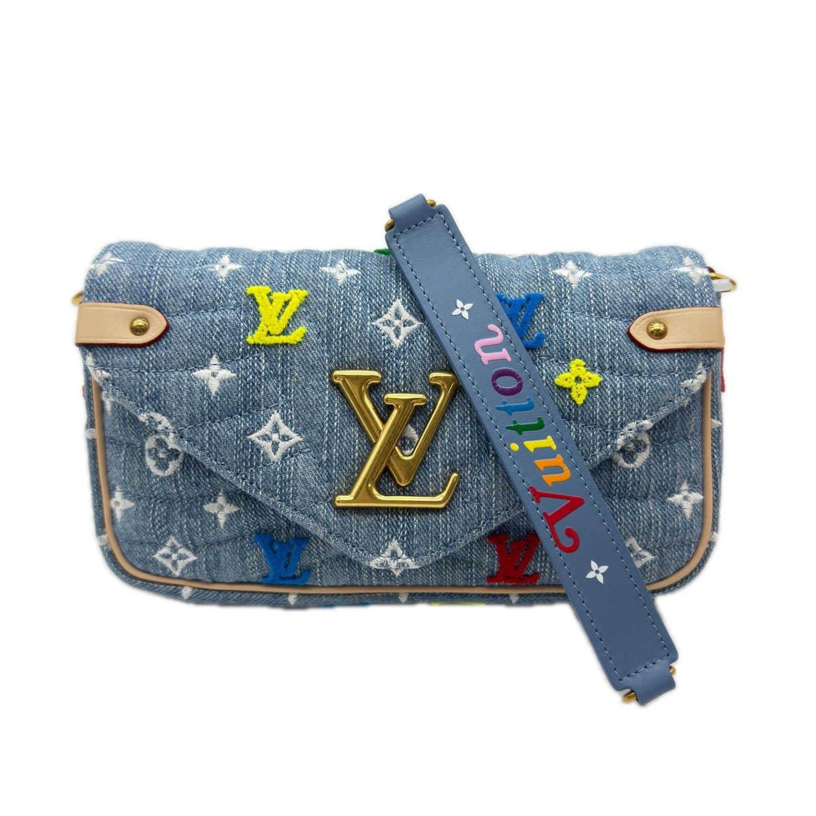 Louis Vuitton Monogram Denim Shoulder Bag (1 of 14)