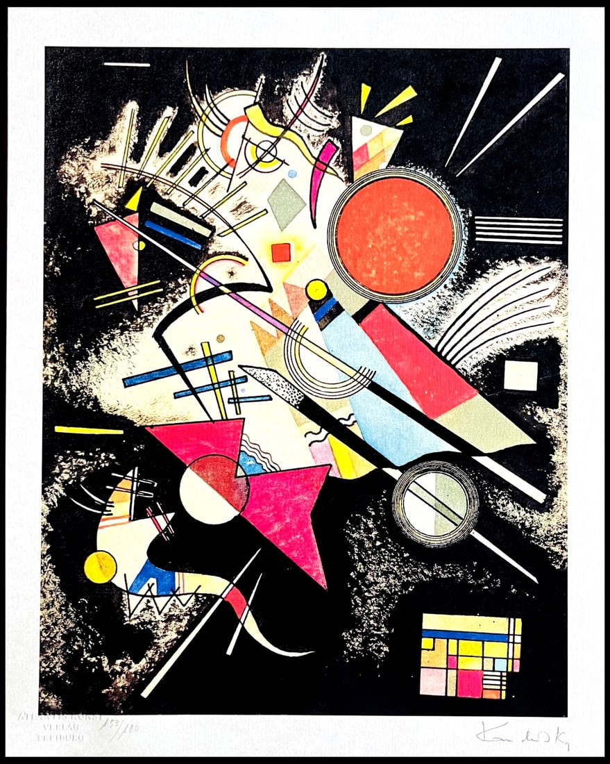 Paul Klee Lithograph Wassily Kandinsky - Numerata: Paul Klee Lithograph Wassily Kandinsky - Numerata A rare opportunity to own a piece of modern art history, this 1978 full sheet lithograph by Wassily Kandinsky is a stunning example of the artist's un