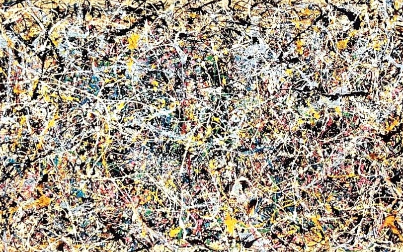 Numbered Jackson Pollock Action Painting - 3