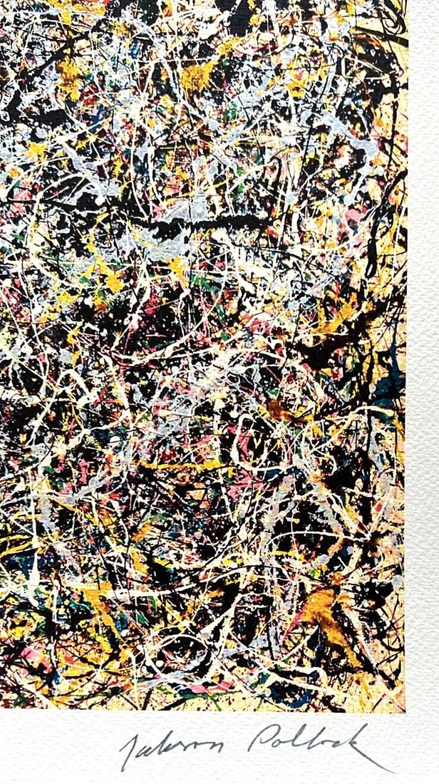 Numbered Jackson Pollock Action Painting - 7