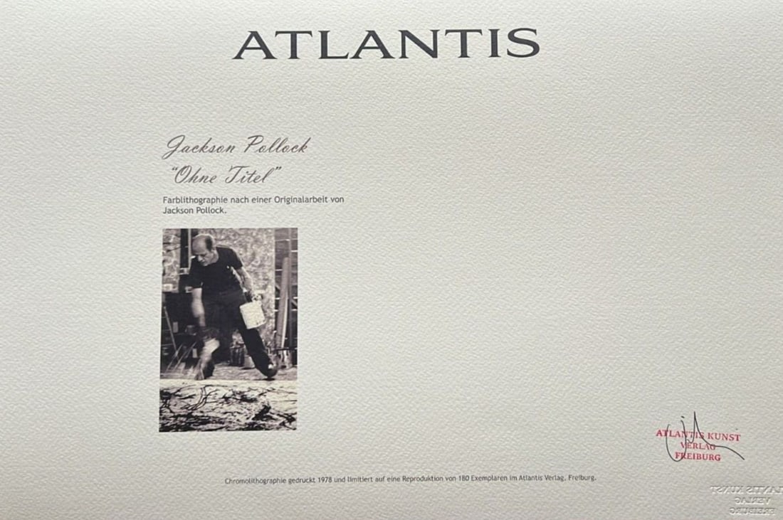 Numbered Jackson Pollock Action Painting - 8