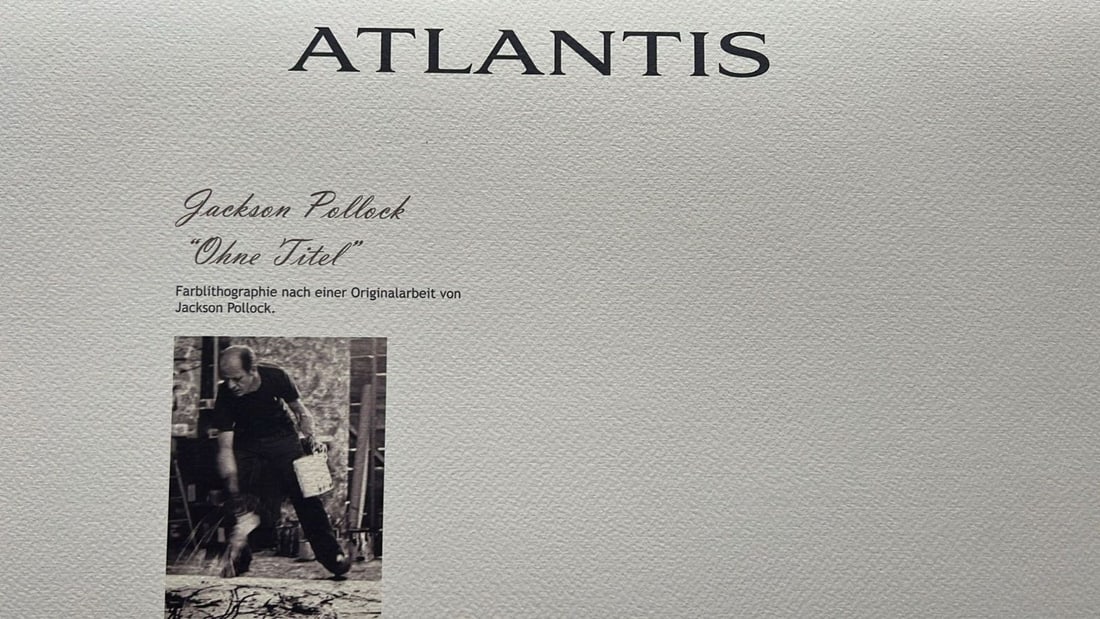 Numbered Jackson Pollock Action Painting - 9