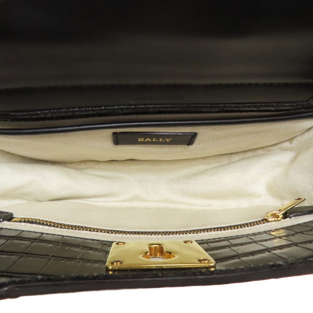 Leather BALLY Embossing Handbag - 5