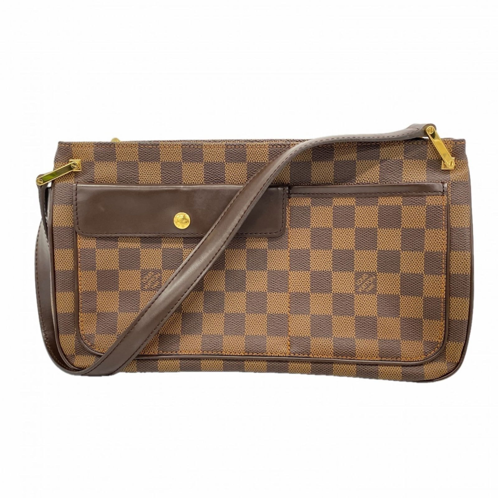 Bag Louis Vuitton Shoulder: Bag Louis Vuitton Shoulder A pre-owned Louis Vuitton shoulder bag in Ebene, offering a stylish and practical accessory for everyday use. With its classic design and durable construction, this bag has