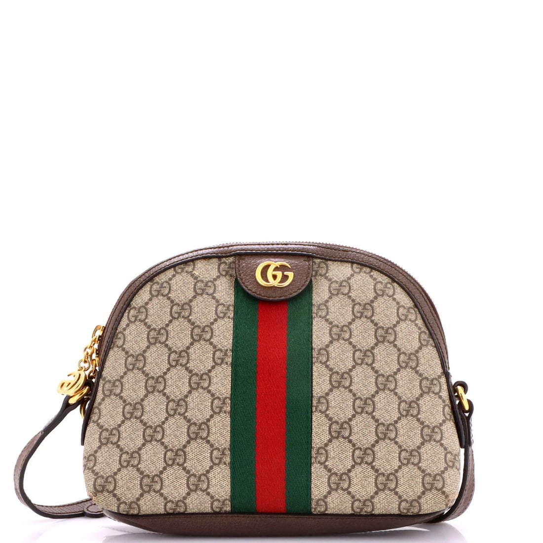 Gucci Ophidia Dome Shoulder Bag - Small GG Coated Canvas: Gucci Ophidia Dome Shoulder Bag - Small GG Coated Canvas A rare opportunity to own a piece of luxury, the Gucci Ophidia Dome Shoulder Bag boasts sleek GG Coated Canvas exterior in rich brown tones,