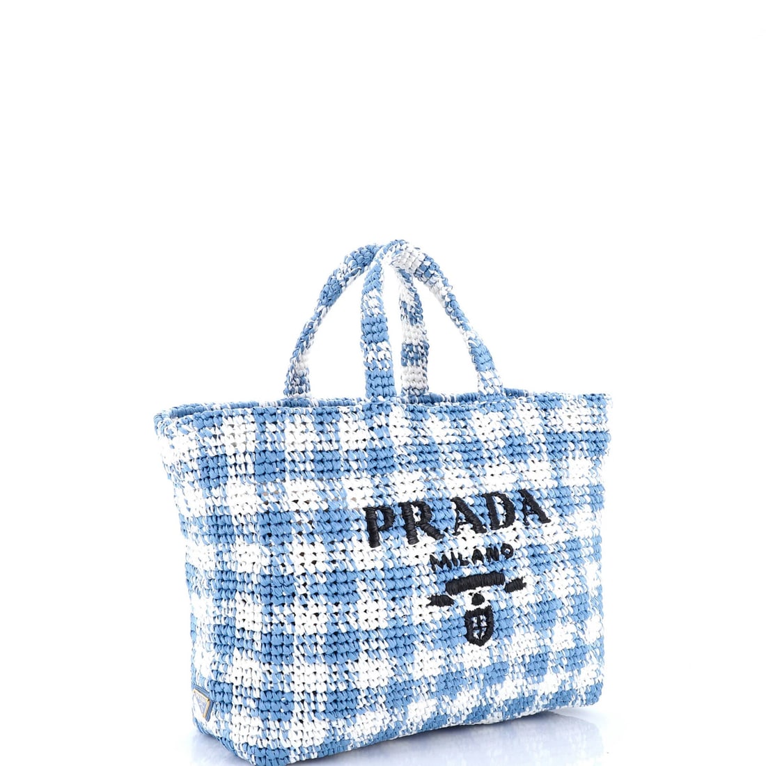 Large Prada Logo Tote Raffia - 3