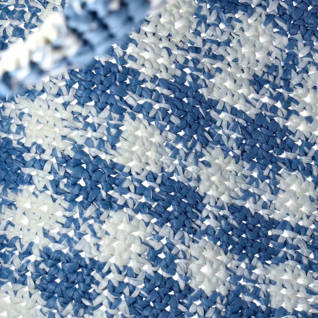 Large Prada Logo Tote Raffia - 6