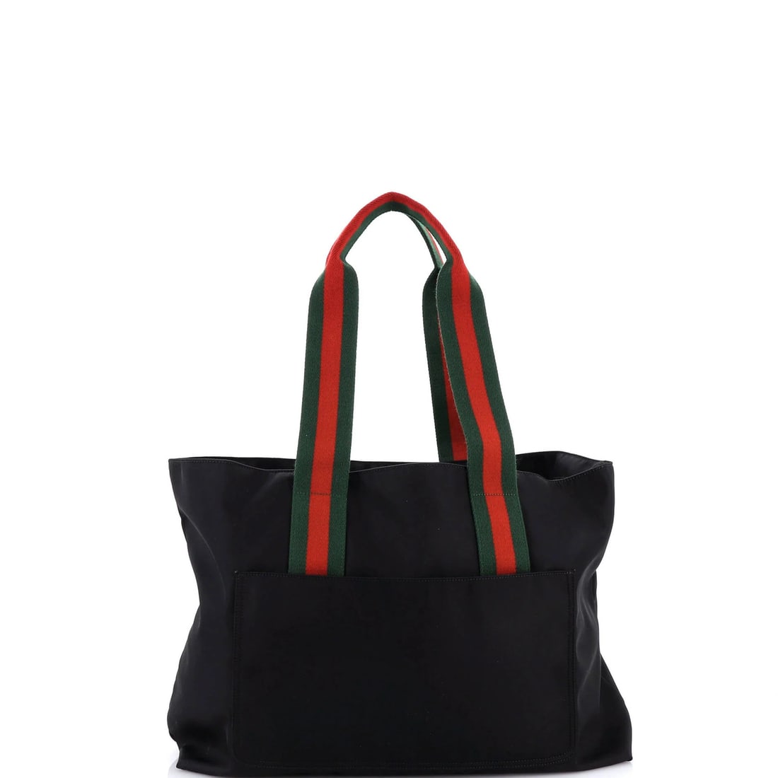 Gucci Logo Web Pocket Tote in Large Embossed Nylon - 3