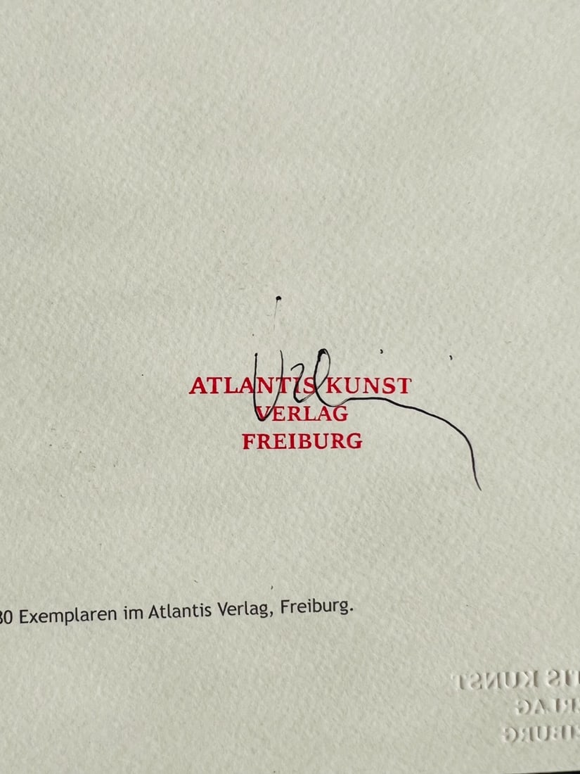 David Hockney Lithograph # Stamp - 13