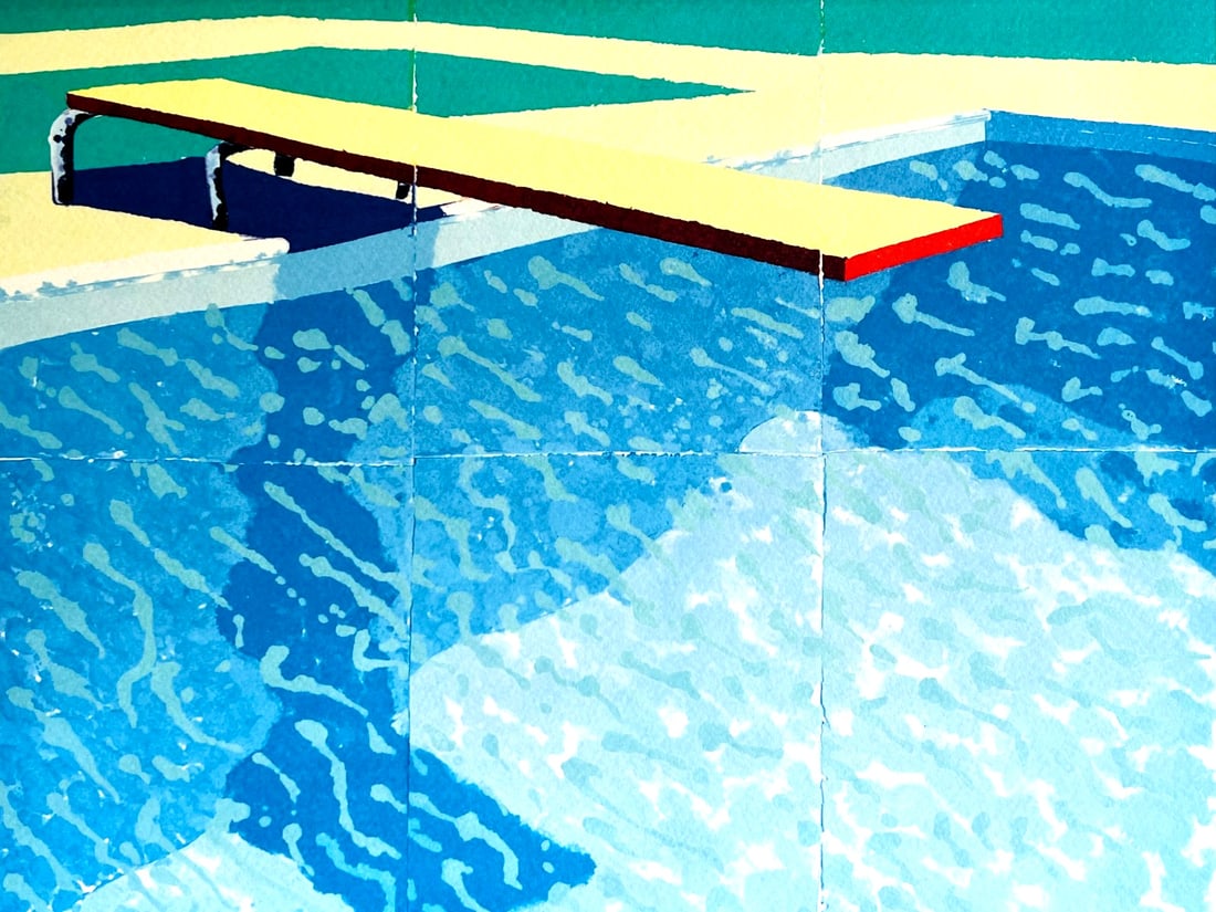 David Hockney Lithograph # Stamp - 3