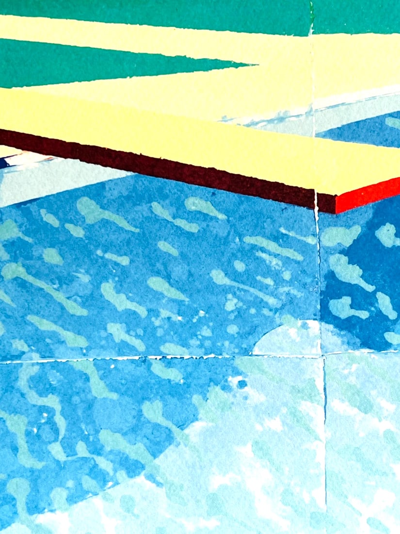 David Hockney Lithograph # Stamp - 4