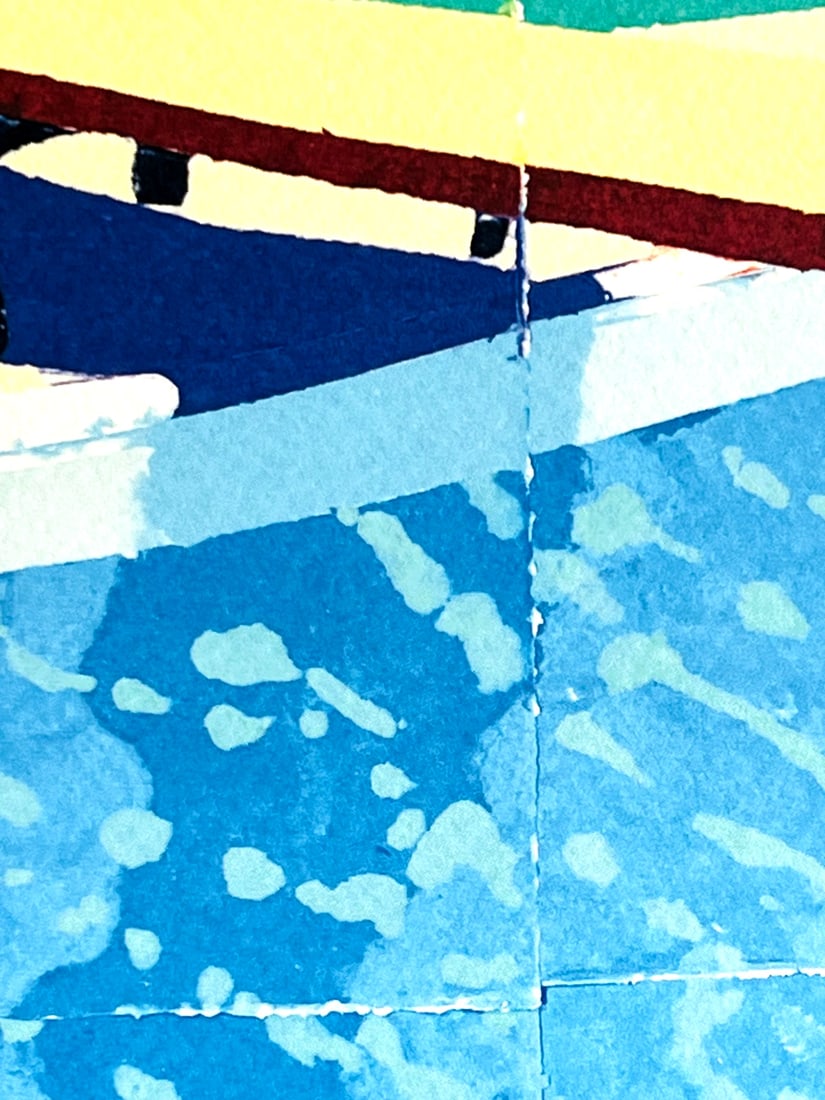 David Hockney Lithograph # Stamp - 5