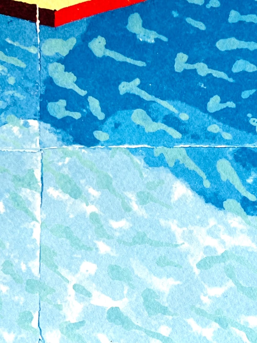 David Hockney Lithograph # Stamp - 6