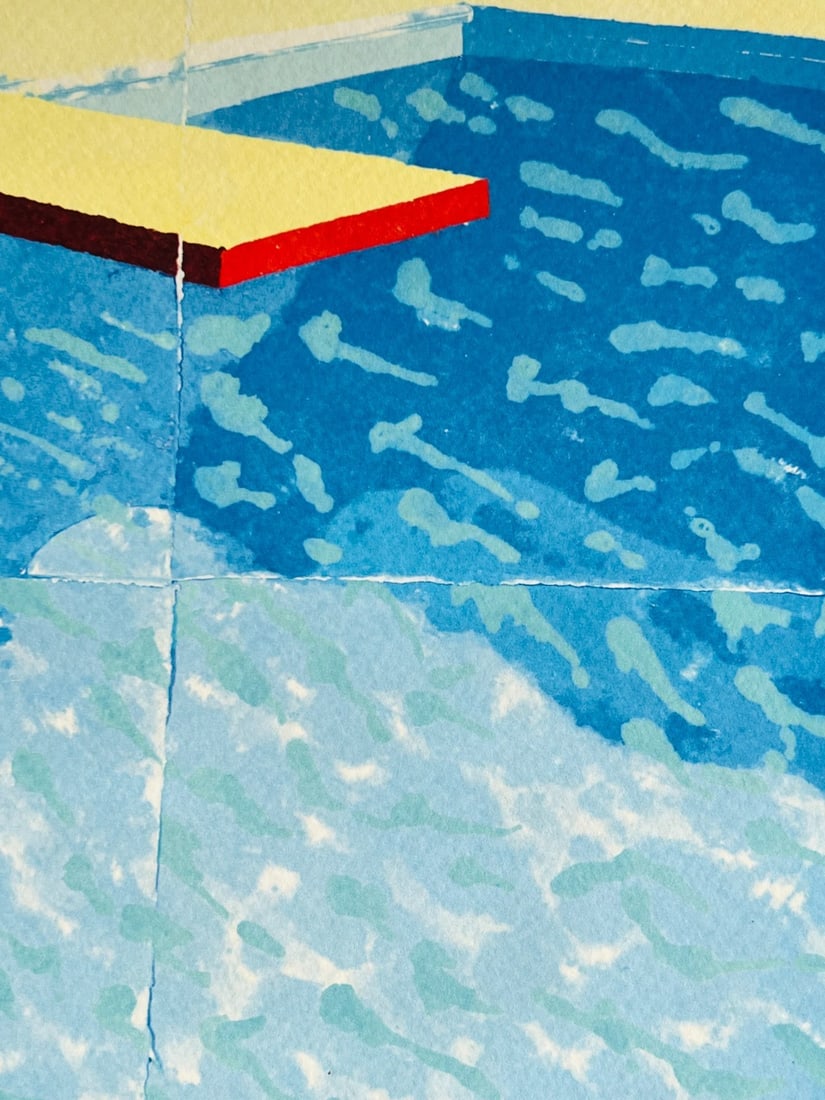 David Hockney Lithograph # Stamp - 7