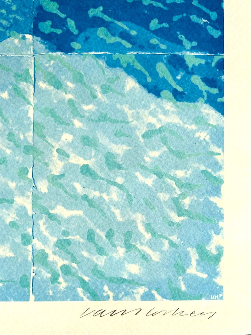 David Hockney Lithograph # Stamp - 8