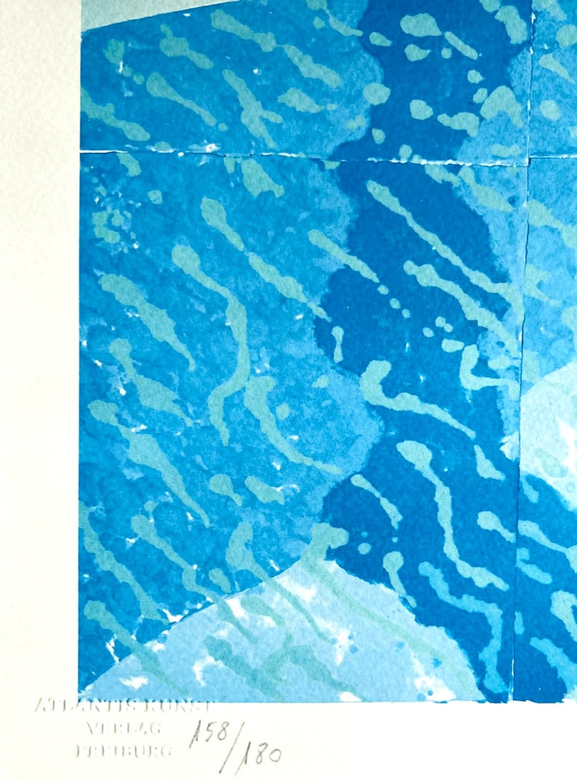 David Hockney Lithograph # Stamp - 9