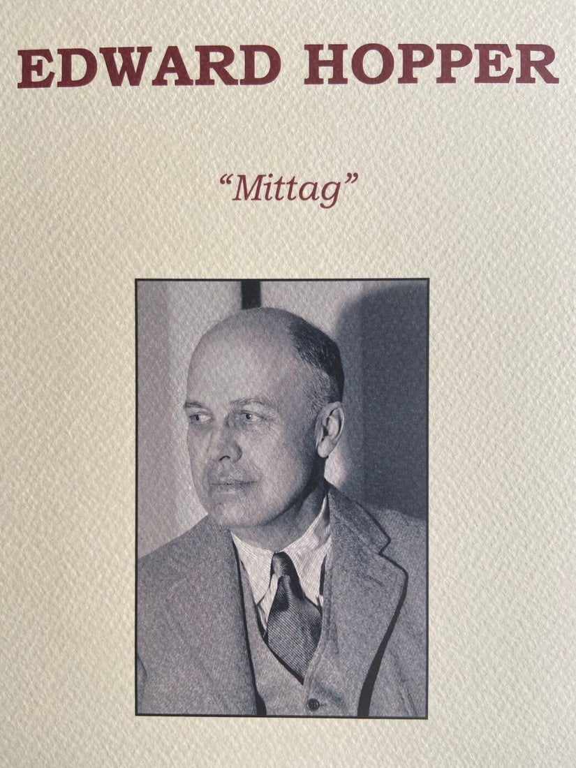 Limited Edward Hopper Lithograph Numbered - 9