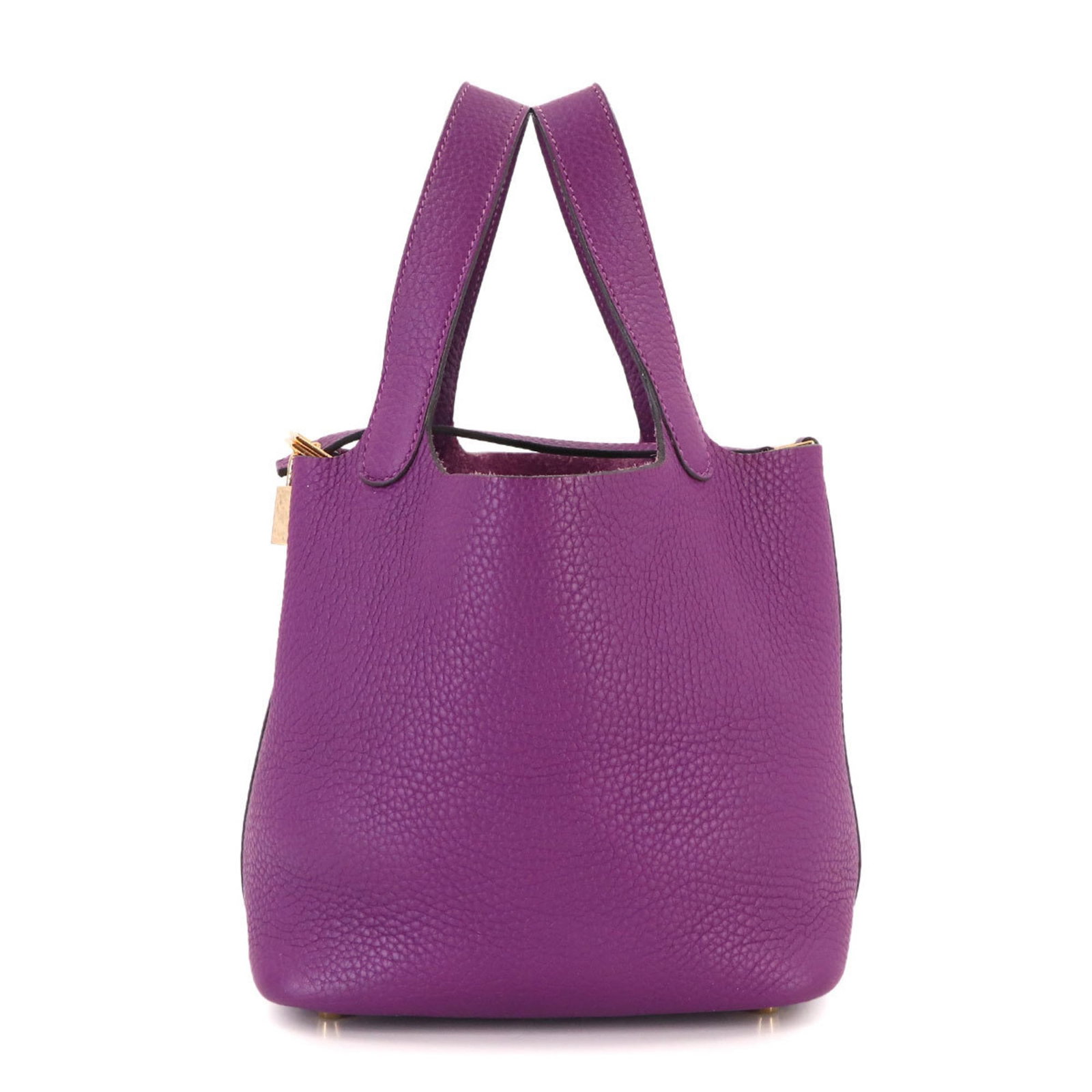 Hermes Taurillon Clemence Leather Handbag: Hermes Taurillon Clemence Leather Handbag Experience the timeless elegance of the iconic Hermes Taurillon Clemence Leather Handbag, boasting its signature Anemone purple hue and exceptional