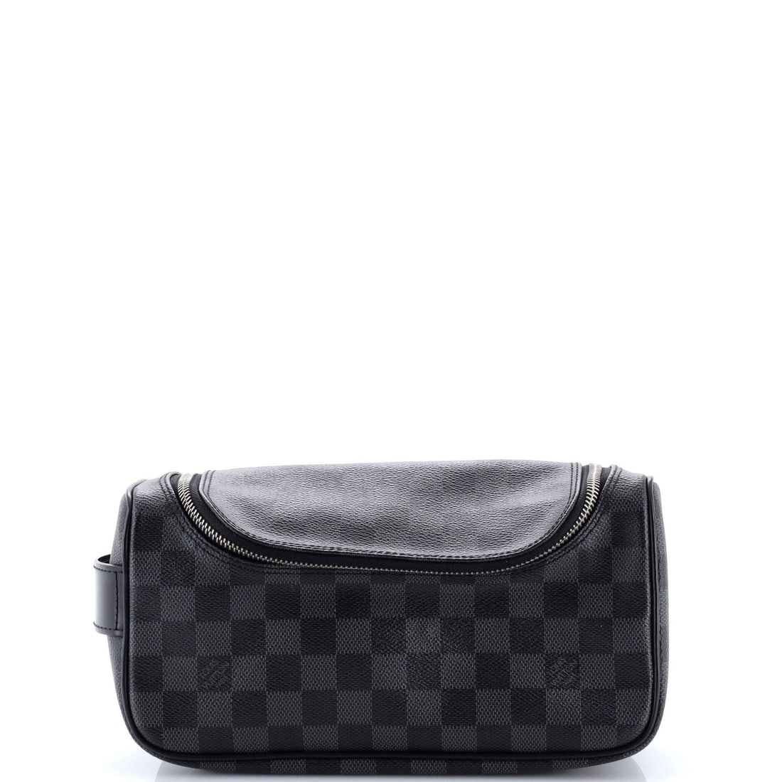 Louis Vuitton Damier Graphite Toiletry Pouch: Louis Vuitton Damier Graphite Toiletry Pouch Elevate your daily essentials with the iconic Louis Vuitton Damier Graphite Toiletry Pouch, boasting classic canvas-coated exterior and sleek silver