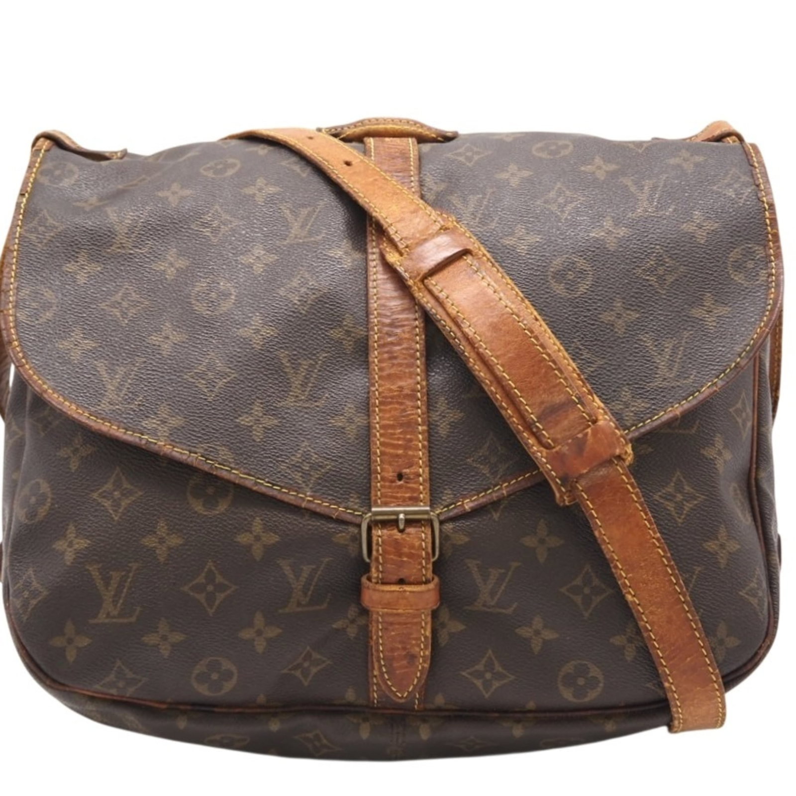Louis Vuitton Coated Canvas Shoulder Bag (1 of 15)