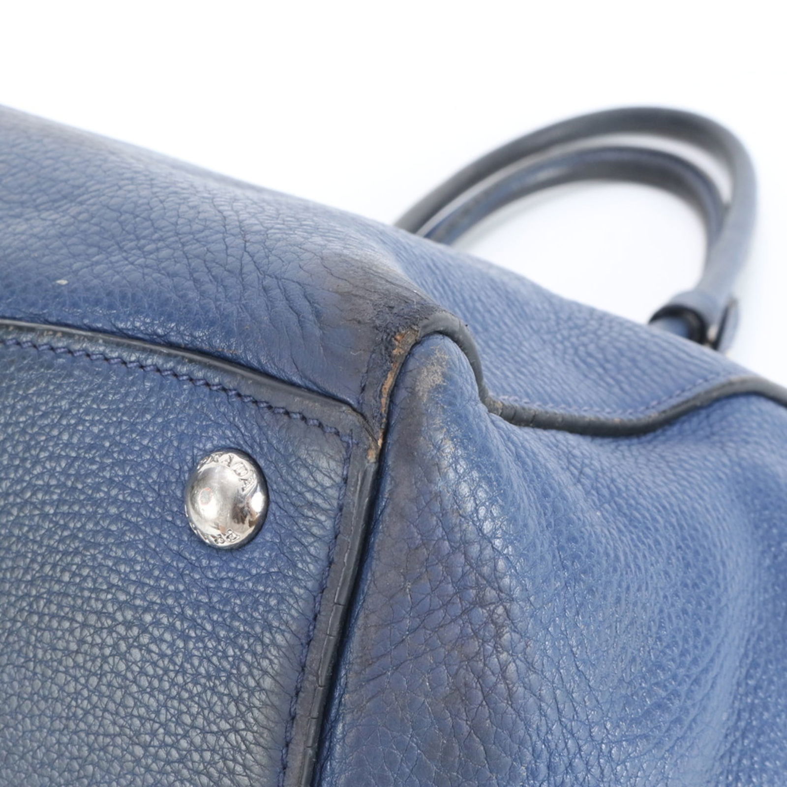 Prada Leather Tote Bag - 7