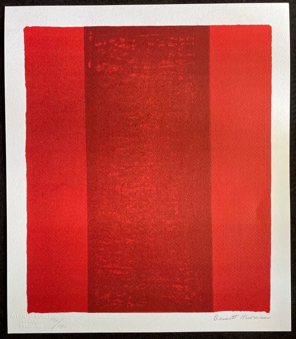 Numbered Barnett Newman Lithograph - 2