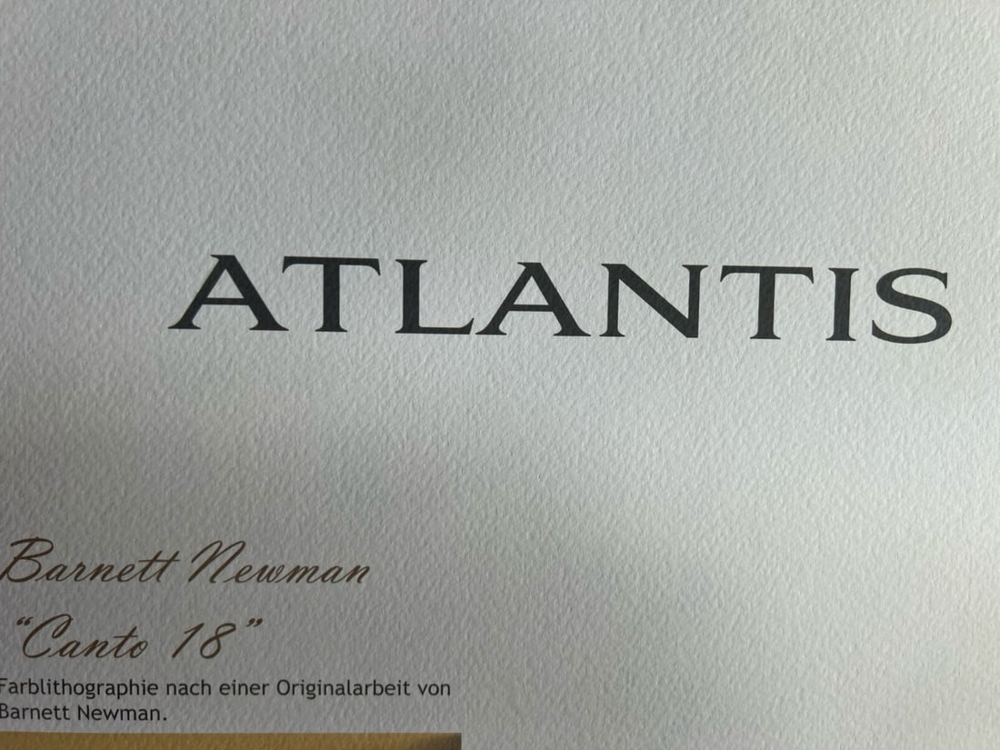 Numbered Barnett Newman Lithograph - 8