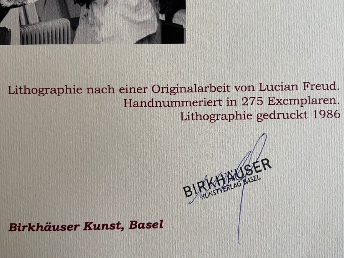 Lithograph Lucian Freud - 9