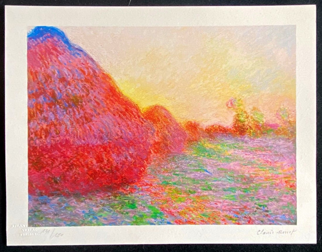 Stamp Claude Monet Lithograph Numbered - 2