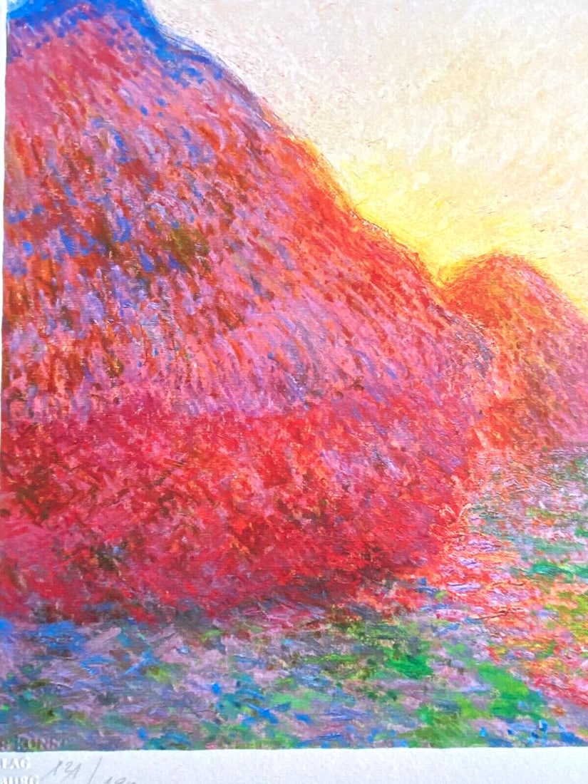 Stamp Claude Monet Lithograph Numbered - 3