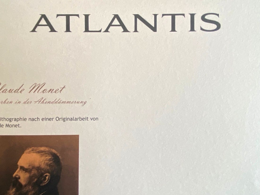 Stamp Claude Monet Lithograph Numbered - 9