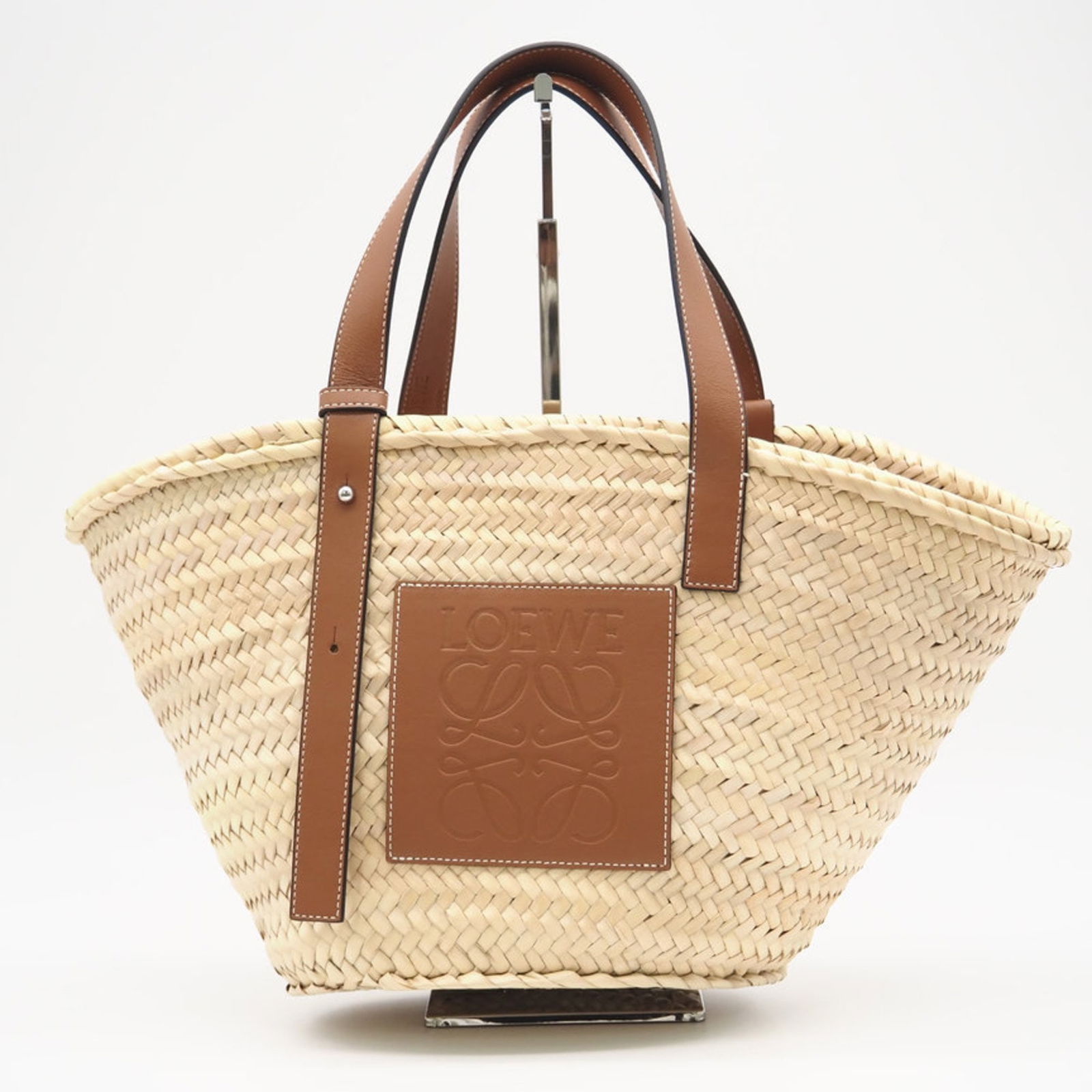Loewe Raffia Leather Handbag - 2
