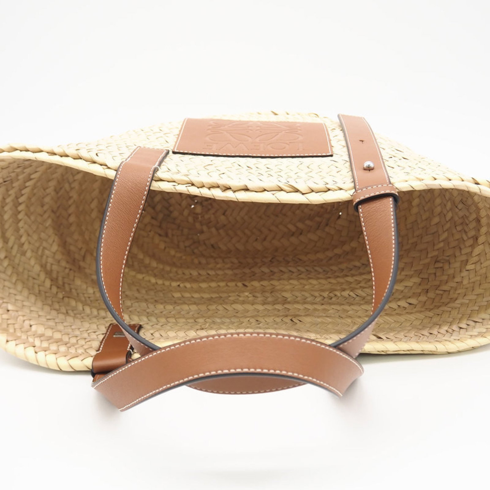 Loewe Raffia Leather Handbag - 6