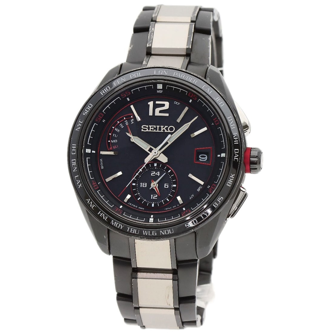 8B63-0AS0 SEIKO Brights Flight Expert Watches SAGA267: 8B63-0AS0 SEIKO Brights Flight Expert Watches SAGA267 Experience the perfect blend of style and functionality with the SEIKO Brights Flight Expert Watch, crafted from durable titanium and ceramic