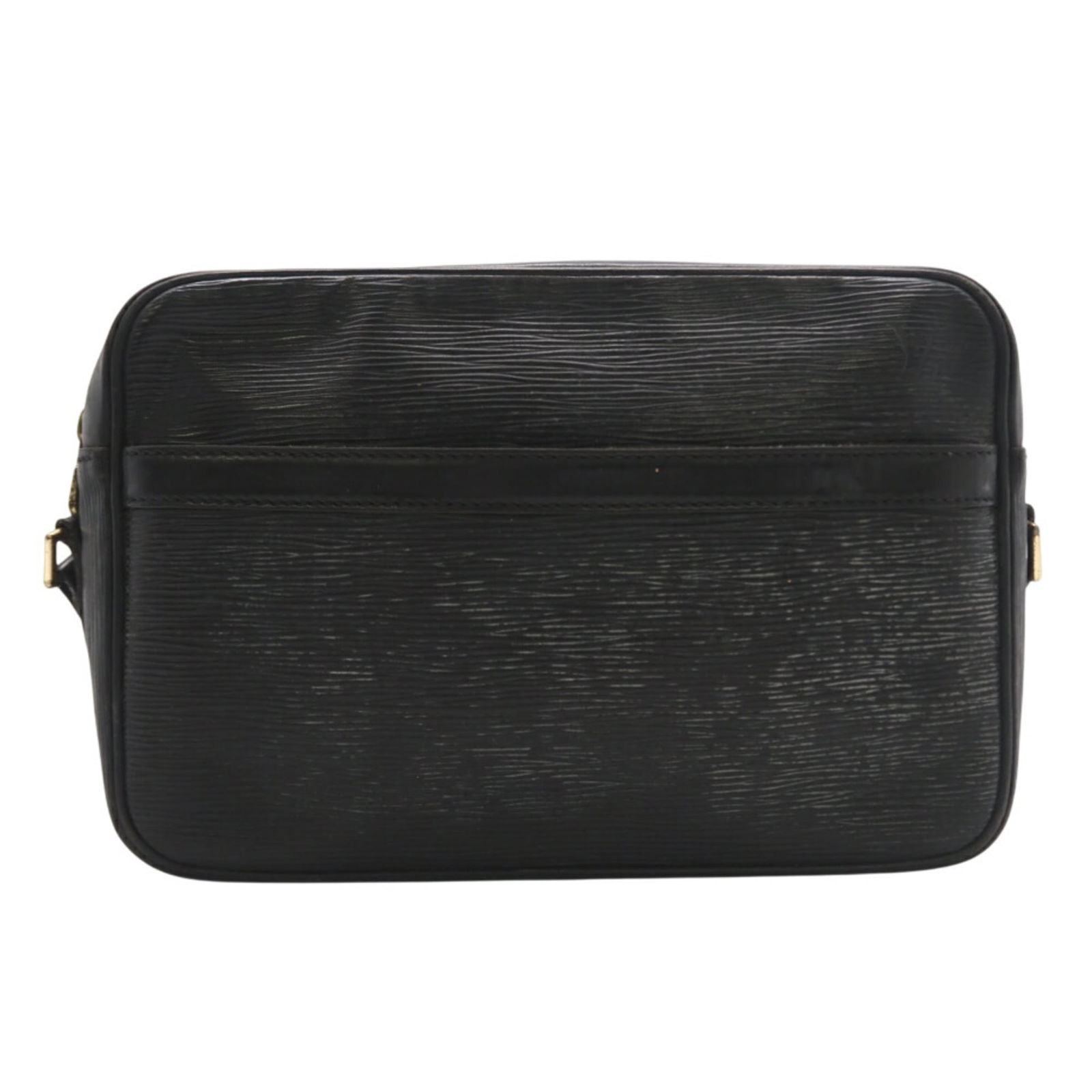 Louis Vuitton Coated Canvas Shoulder Bag: Louis Vuitton Coated Canvas Shoulder Bag A stylish and practical Louis Vuitton shoulder bag, crafted from durable coated canvas, is up for grabs. With its sleek black design, secure zipper closure,