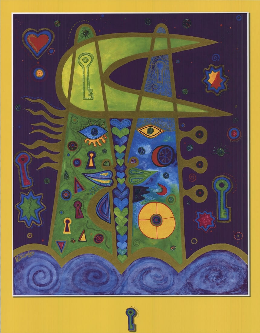 HORST KORDES Dreamland Lithograph, 24.5" x 19", 2007: HORST KORDES Dreamland Lithograph, 24.5" x 19", 2007 Experience the vibrant abstract world of Horst Kordes' Dreamland lithograph, a stunning 2007 piece that showcases the artist's unique style. Printe