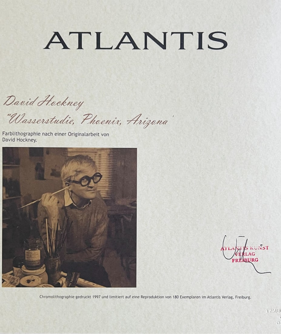 Numbered David Hockney Lithograph - 7