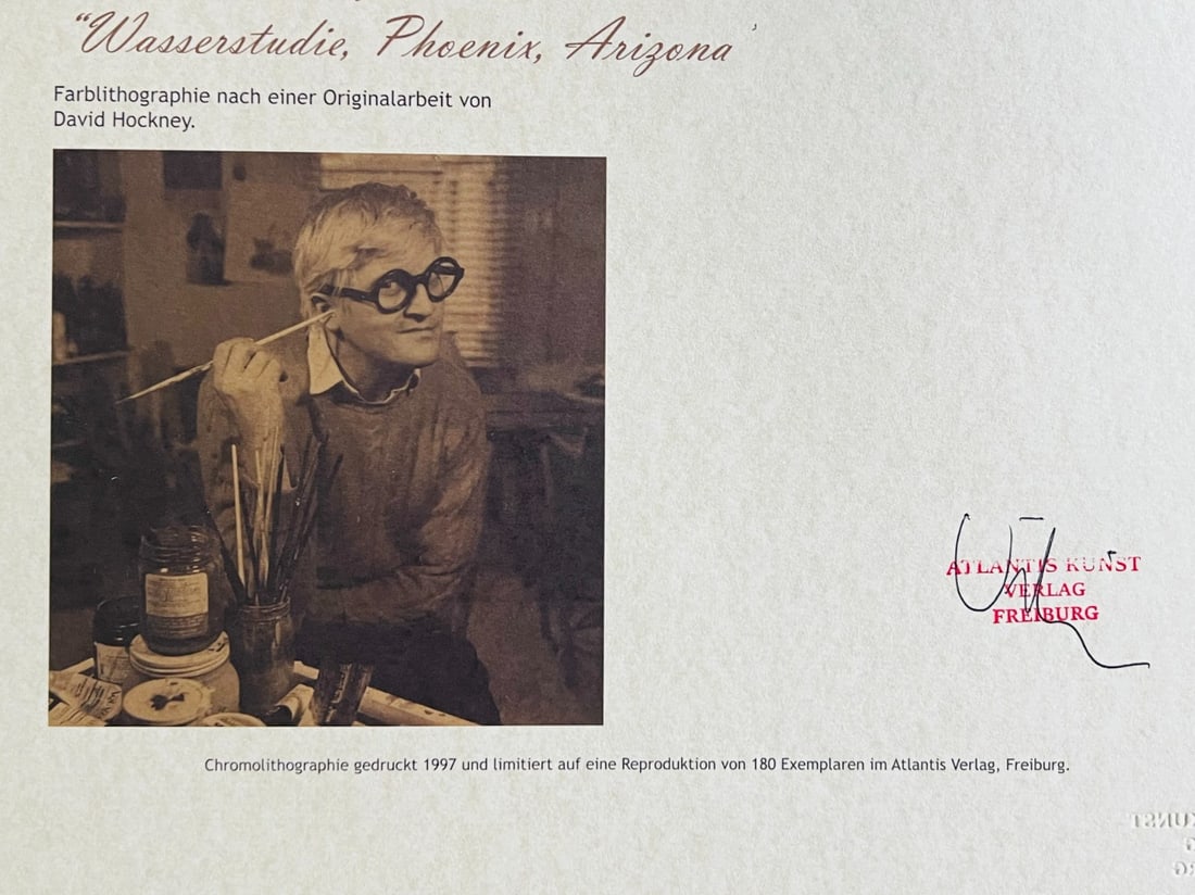 Numbered David Hockney Lithograph - 9