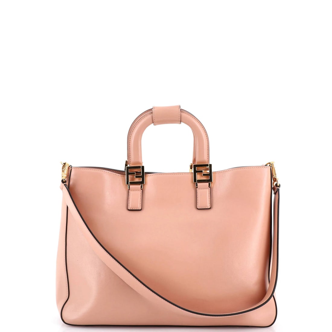 Fendi FF Medium Leather Tote - 3