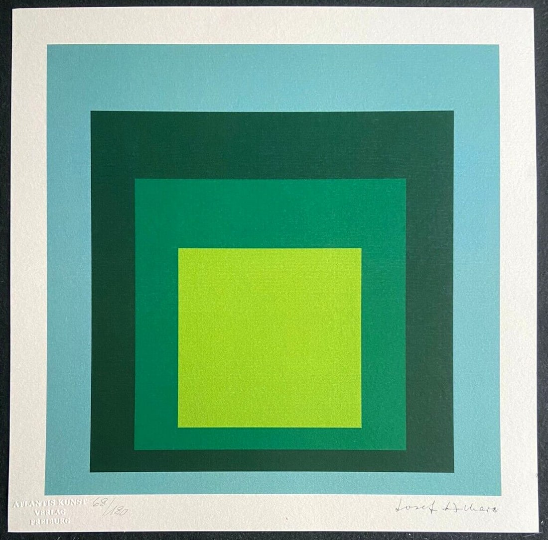 Josef Albers Lithograph #Stamped (1 of 9)